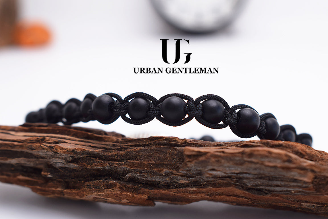 Bracelet Signature Black Cord Steel
