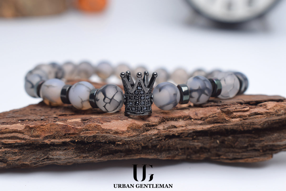 Bracelet Oeil de Tigre Gris - forurbangentleman