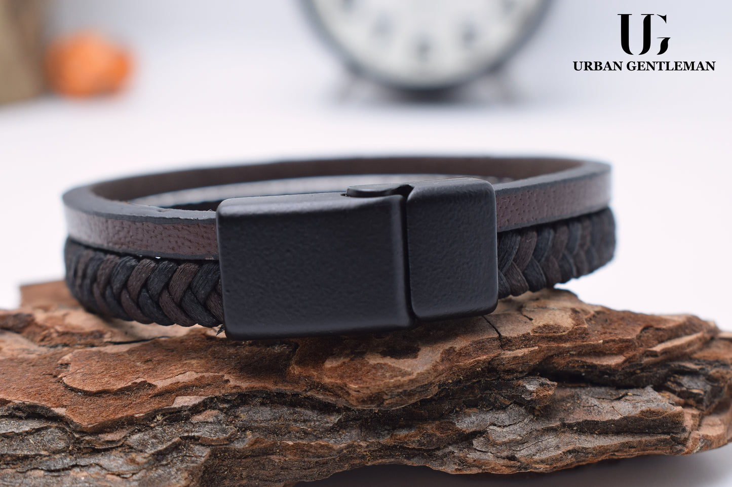 Sophisticated Brown Leather Bracelet - forurbangentleman