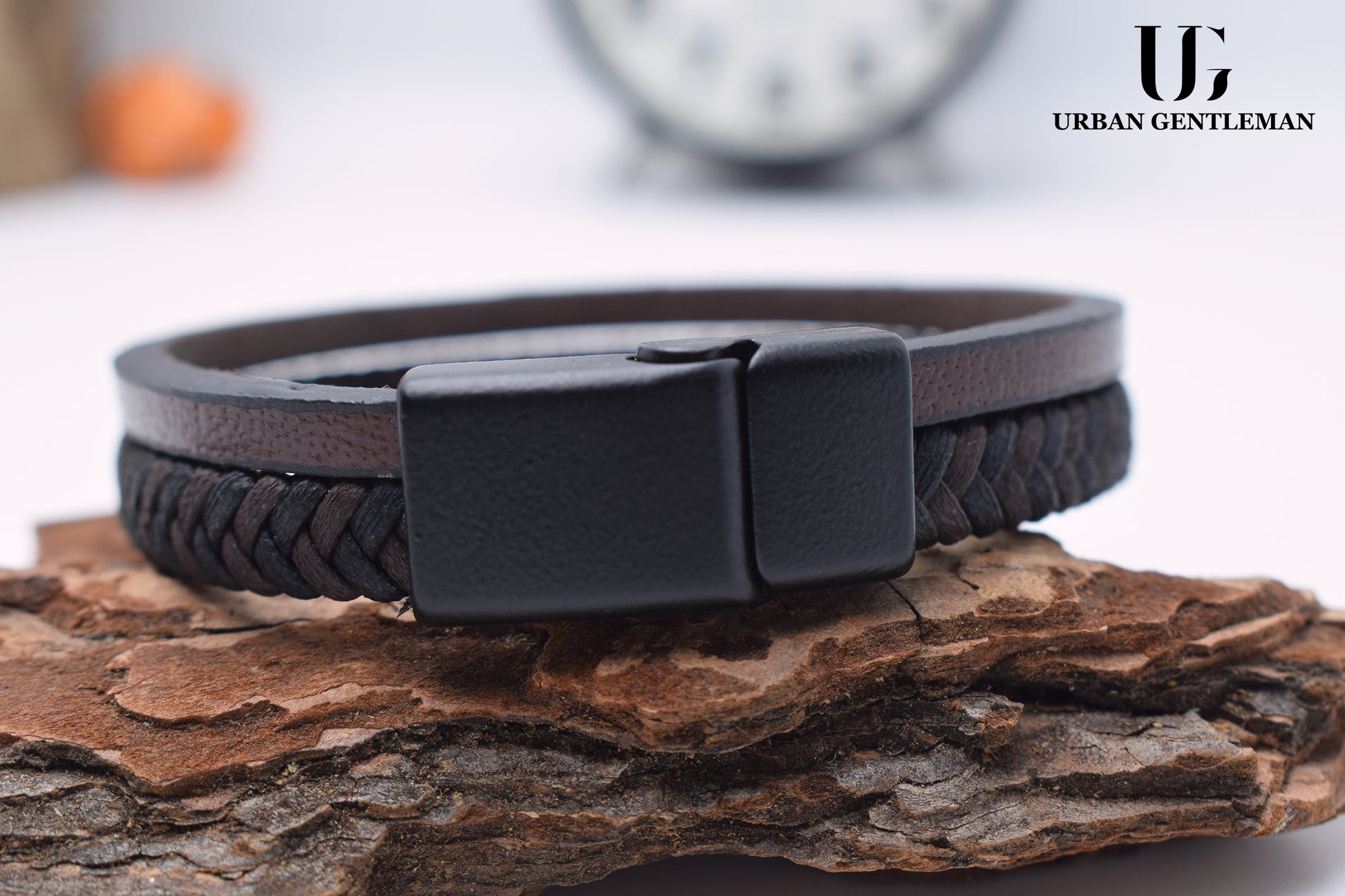 Sophisticated Brown Leather Bracelet - forurbangentleman