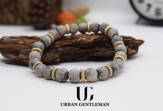 Bracelet Grey Charm - UrbanGentleman.tn