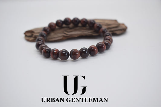 Bracelet Oeil de Tigre Rouge